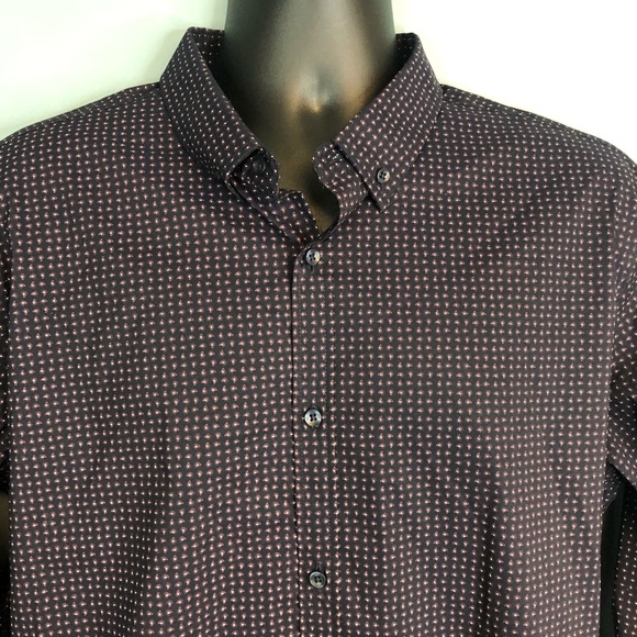 YD Men’s LS Slim Fit Casual Button Down Shirt size XL - Picture 4 of 6